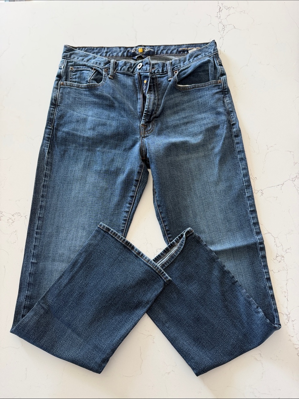 Men’s Lucky Brand 181 Dark Blue Denim Jeans 33x34
